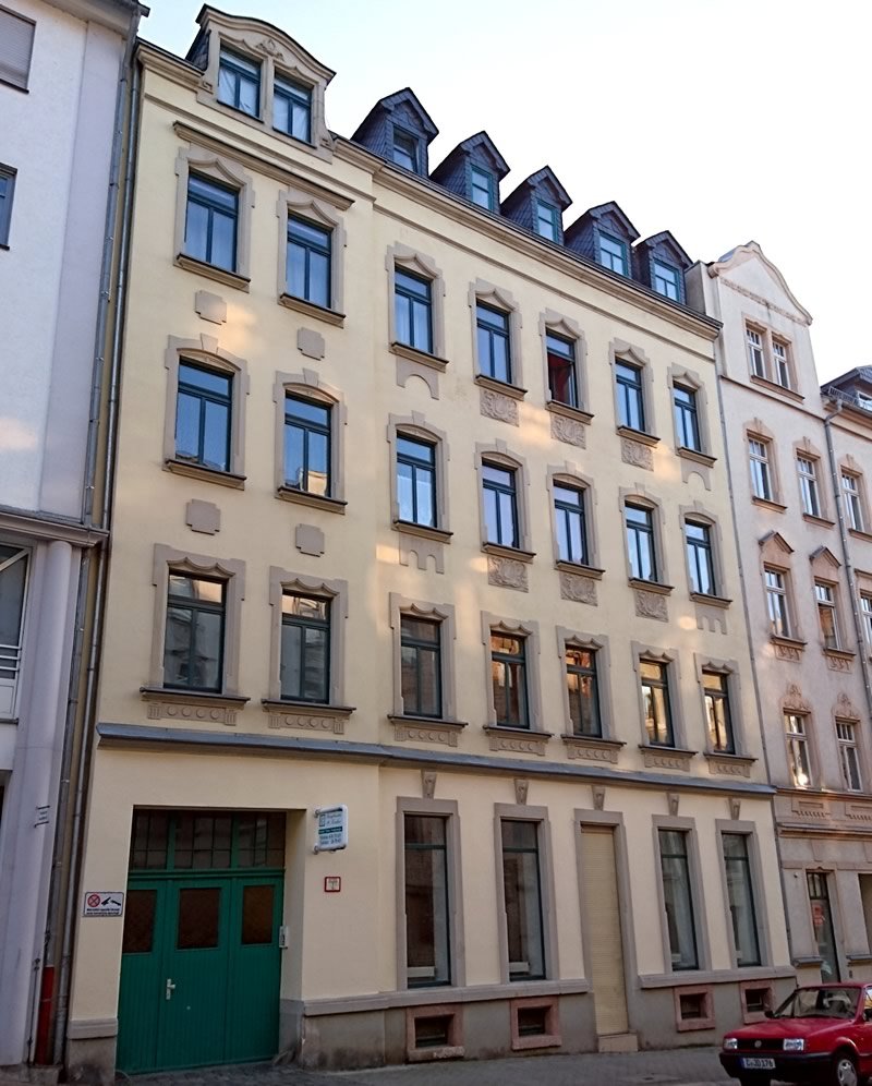 Saniertes Gründerzeithaus in der Gießerstraße in Chemnitz